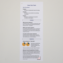 Load image into Gallery viewer, Focus Your Team - Participant Guide and Tip Card
